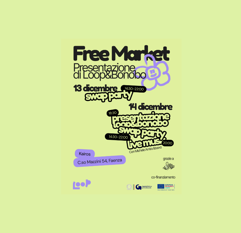 Spazio Zero presenta LOOP: il 14 dicembre a Faenza l’evento Loop&Friends con Swap Party e Free&nbsp;Market